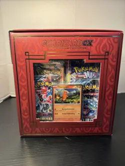 Pokemon TCG Charizard Ex Super Premium Collection New/Sealed - 10 Pack &Figure - Image 2