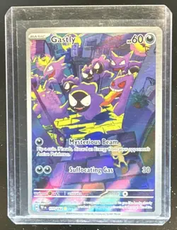 2024 Pokemon Temporal Forces Gastly Illustration Rare #177/162 - Image 1