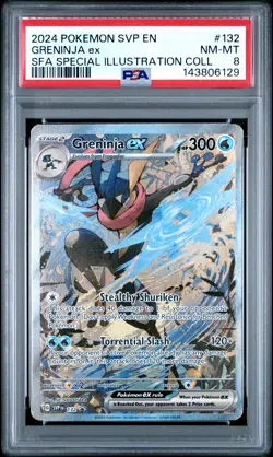 2024 POKEMON SVP PROMO SPECIAL ILLUSTRATION COLLECTION #132 GRENINJA EX PSA 8 - Image 1