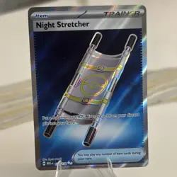 Pokemon TCG Night Stretcher Me01 Mega Evolution Rare Holo Trainer 97/132 Eng - Image 1