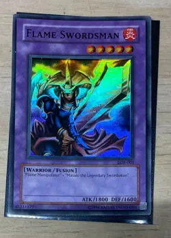 Flame Swordsman LOB-003 The Legend of Blue Eyes White Dragon Unlimited LP - Image 1