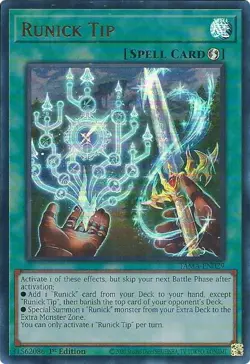 Runick Tip-Ultra Rare - 1st Edition - TAMA-EN029 - Tactical Masters - NM - Image 1