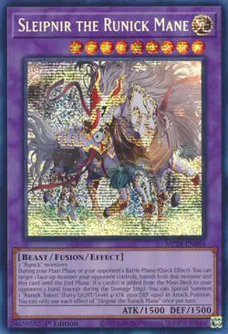 Sleipnir the Runick Mane-Prismatic Secret Rare - 1st Edition - MP24-EN096 - 2... - Image 1