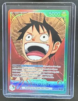 2025 One Piece Carrying On His Will Monkey D. Luffy Leader #OP13-001 - Image 1