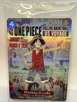 Monkey.D.Luffy (055) (College Basketball US Voyage) P-055 One Piece Promotion... - Image 1