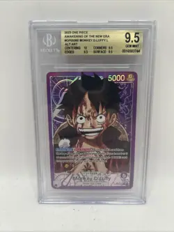 2023 One Piece Awakening of New Era English Monkey.D.Luffy #OP05-060 BGS 9.5 - Image 1
