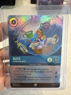 EPIC Lorcana Fabled - Alice - Accidentally Adrift - 217/204 M/NM EPIC FOIL - Image 1