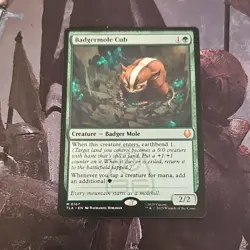 Magic: The Gathering Badgermole Cub TLA 0167 Green Creature Regular Card - Image 1