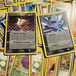 Pokemon EX Team Rockets Returns Lot- Rockets Wobbuffet and Meowth (127 cards) - Image 2