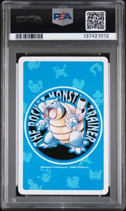 1998 POKEMON BLUE VERSION PLAYING CARDS ACE OF CLUBS #004 CHARMANDER PSA 9 - Image 2