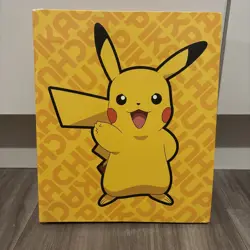 Rare Pikachu 4-Ring Binder Holds 504 Cards 2017 Pokemon Trading Cards Storage - Image 1