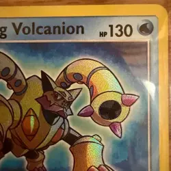Pokemon TCG Shining Volcanion Shining Legends Holo Card 27/73 NM-M Condition - Image 4
