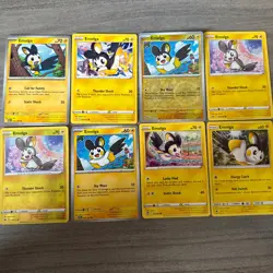 Emolga Pokemon Card Collection Lot Of 8 With Reverse Holos - Image 1