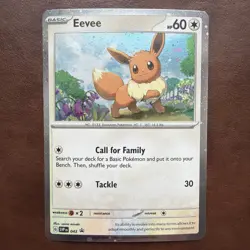 X2 Eevee #043 Black Star Promo Scarlet & Violet Promo Cards NM - Image 2