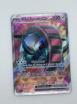 Pokemon Card Iron Treads ex 233/198 Full Art Scarlet & Violet Base Ultra Rare NM - Image 1