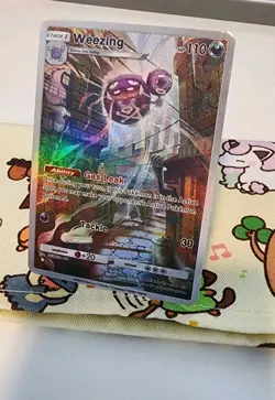 ART CARD ~ Pokemon Pocket TCG Weezing Illustration Immersive TEXTURED ~ - Image 1