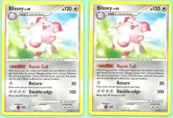 2x BLISSEY 22/127 PLATINUM POKEMON Card RARE Nonholo-2009 RELEASE NM/MINT - Image 1