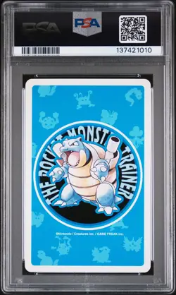 1998 POKEMON BLUE VERSION PLAYING CARDS QUEEN OF SPADES #052 MEOWTH PSA 10 - Image 2