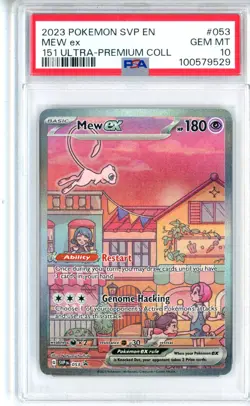 PSA GEM MT 10 Pokemon TCG Mew ex 053 Sv: Scarlet & Violet Promo Cards Holo - Image 1