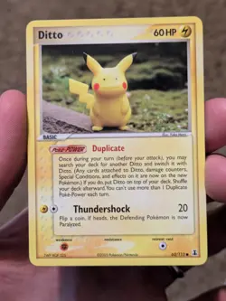 Ditto Card 63/113 Pikachu Regular MP Condition 2005 - Image 1
