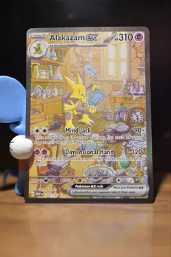 PERFECT Alakazam ex 201/165 SV Scarlet Violet 151 Pokemon Card NM / MINT Rare - Image 1
