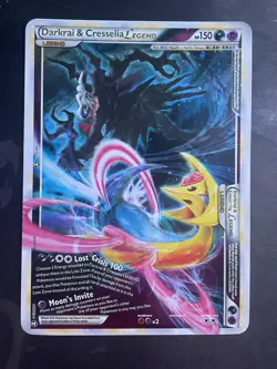 2010 Darkrai & Cresselia Legend-Holo Promo Jumbo Pokemon Card 99/102 100/102 - Image 2