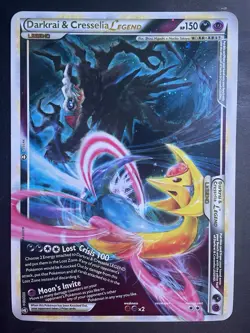 2010 Darkrai & Cresselia Legend-Holo Promo Jumbo Pokemon Card 99/102 100/102 - Image 5