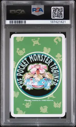 1996 POKEMON GREEN VERSION PLAYING CARDS 10 OF DIAMONDS #128 TAUROS PSA 10 - Image 2