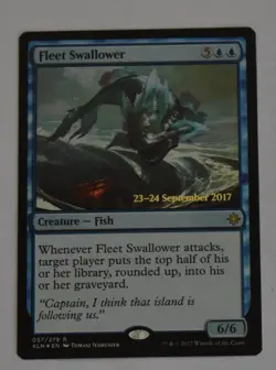 FLEET SWALLOWER Rare Ixalan Foil Pre-release Promo Magic The Gathering MTG - Image 1