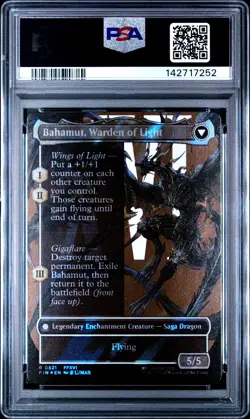 2025 MTG FINAL FANTASY BAHAMUT, WARDEN OF LIGHT/DION, BAHAMUT'S DOMINANT PSA 10 - Image 2