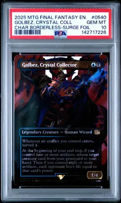 2025 MAGIC: THE GATHERING FINAL FANTASY #0540 GOLBEZ, CRYSTAL COLLECTOR PSA 10 - Image 1