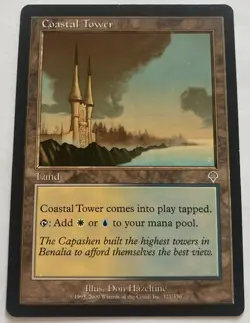 Coastal Tower *Uncommon* Magic MtG x1 Invasion LP - Image 1