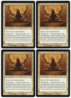 Cleansing Meditation x4 4x 2002 Torment PLAYSET White Uncommon Sorcery MTG NM A1 - Image 1