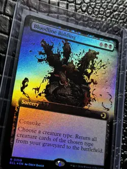 Bloodline Bidding (Extended Art) Lorwyn Eclipsed Pack Fresh! Foil Rare - Image 2