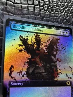 Bloodline Bidding (Extended Art) Lorwyn Eclipsed Pack Fresh! Foil Rare - Image 3