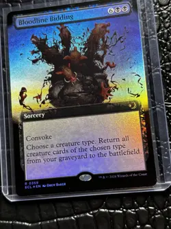 Bloodline Bidding (Extended Art) Lorwyn Eclipsed Pack Fresh! Foil Rare - Image 4
