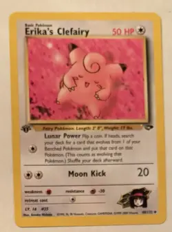 Pokemon TCG Erika’s Clefairy #40/132 Gym Challenge Non Holo 1st Edition Vintage - Image 1
