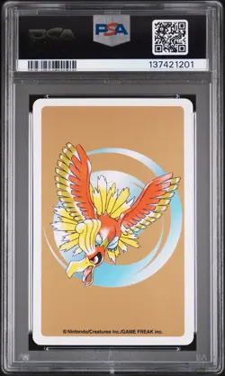 2000 POKEMON GOLD VERSION PLAYING CARDS 6 OF SPADES #187 HOPPIP PSA 10 - Image 2