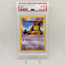 Abra 43/102 1st Edition - 1999 Pokemon Game - PSA 8 - Pokemon Card - Image 1