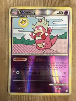 Slowking 12/123 - Reverse Holo RARE - HeartGold SoulSilver - Pokemon Card - LP - Image 1