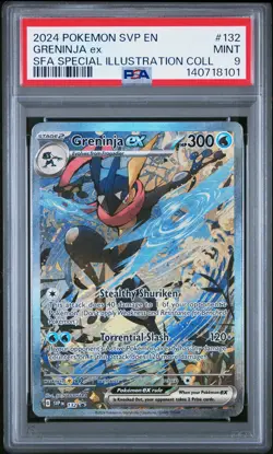 2024 POKEMON SVP PROMO SPECIAL ILLUSTRATION COLLECTION #132 GRENINJA EX PSA 9 - Image 1