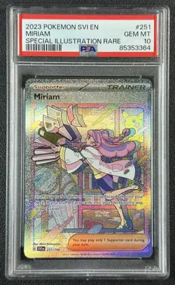 MIRIAM PSA 10 2023 POKEMON SCARLET & VIOLET SVI EN #251/198 SIR GEM 3364 - Image 1