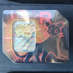 Destined Rivals Team Rocket Tin Persian Factory Sealed Pokemon Tcg - Image 1