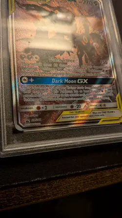 2020 Pokemon TCG Umbreon & Darkrai GX SM241 Tag Team Black Star Promo PSA 9 Mint - Image 4