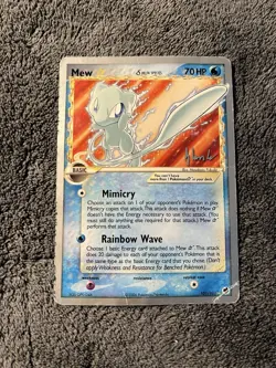 Pokemon 2008 World Championships Mew 101/101 Non-Holo Gold Star Delta Species - Image 1