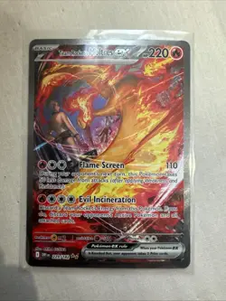Team Rocket's Moltres EX 229/182 Scarlet & Violet Destined Rivals Pokemon Card - Image 3