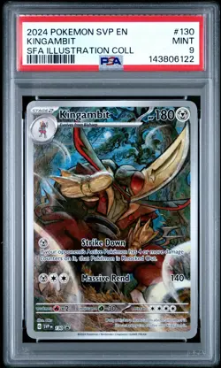 2024 POKEMON SVP PROMO ILLUSTRATION COLLECTION #130 KINGAMBIT PSA 9 - Image 1