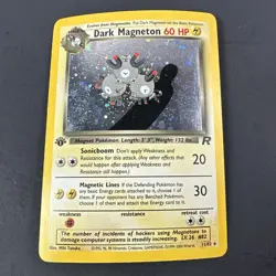 Dark Magneton 11/82 Rare Team Rocket Holo 1st Edition Pokemon - Image 1