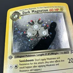 Dark Magneton 11/82 Rare Team Rocket Holo 1st Edition Pokemon - Image 4