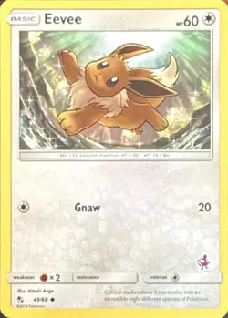 Eevee 49/68 Pokemon Battle Academy Stamped Pokemon Lightly Played - Image 1